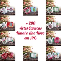 Pacote De Artes +860 Arquivos Canecas Natal E Ano Novo