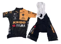 Conjunto Ciclismo Indubike Calza + Camiseta - Jumbo Visma