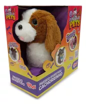 Cachorrinho Playfull Pets Branco E Caramelo - Toyng