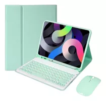 Funda C/teclado Para iPad 2021 9g/2020 8g/7g 10.2inch Green