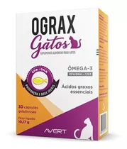 Ograx Gatos Com 30 Capsulas Ômega 3 Ácidos Graxos Essenciais