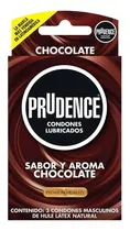 Condones De Látex Prudence Sabor Y Aroma Chocolate 3 Condones