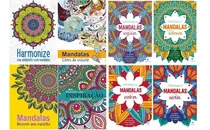 Kit 8 Livros Para Colorir -mandalas Arteterapia Antiestresse