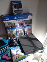 Playstation 4 Slim 1tb, Un Control + 5 Juegos (semi Nueva)