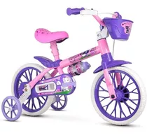 Bicicleta Aro 12 Infantil Menina Com Rodinhas Cat Pu Nathor