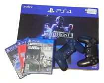 Consola Sony Playstation 4 Slim 1tb + 3 Juegos Y 2 Controles