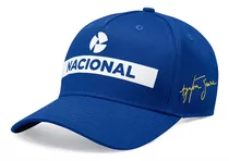 Ayrton Senna Mercancía Oficial Fórmula 1 Gorra Nacional Azul