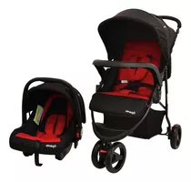 Cochecito De 3 Ruedas Avanti Defender Rojo Con Chasis Color Negro