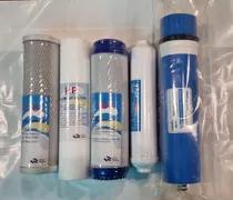 Set De 5 Filtros De Repuesto Ósmosis Inversa 75 Gpd