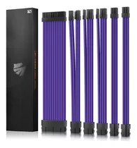 Kit De Cables Atx/eps/8-pin Pci-e/6-pin Asiahorse Violeta 