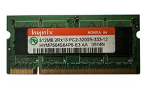 Memoria Sodimm Ddr2 512mb 3200s 400mhz P/ Notebook Netbook