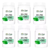  Kit 6 Ora Pro Nobis 500mg 60 Cápsulas - Ninho Verde Sabor Sem Sabor