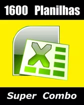 1600 Planilhas Excel 100% Editável / Compre Já Frete Grátis