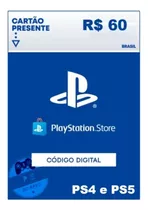 Cartão Playstation Store 60 Reais - Envio Imediato Psn Store