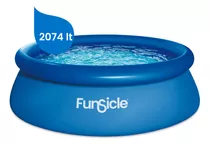 Pileta Inflable Redonda Funsicle Capacidad 2074 Lts Circular Color Azul