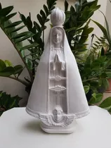 3 Imagem De Nossa Senhora Aparecida 40cm Gesso Cru