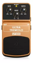 Pedal Guitarra Behringer Ut300 Efecto Ultra Tremolo Color Dorado