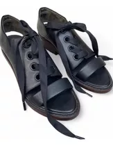 Zapatos Phillip Lim Mujer Negro Lazos Cordones