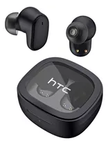 Audífonos Gamer Inalámbricos Htc True Wireless Earbuds 9+ Bda9 Negro Con Luz Led