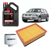 Kit 2 Filtros Vw Gol Power Motul 4100 10w40 4lt