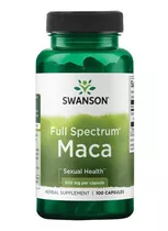 Maca Peruana 500 Mg - 100 Cápsulas Swanson