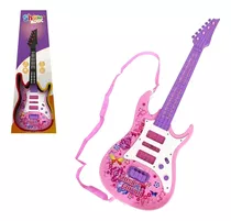 Guitarra Musical Elétrica Infantil Music Brinquedo Luz E Som