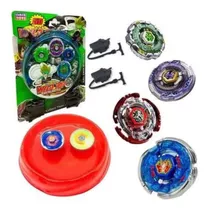 Kit 4 Beyblade Metal Led + Lançador + Arena Nf