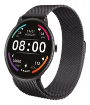 Smartwatch Nictom Nt16 1,28  Notificaciones + Malla Metálica Color De La Caja Negro Color De La Malla Negro