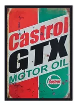 Cuadro Enmarcado - Póster Afiche Castrol - Vintage 