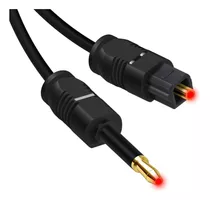 Cabo Óptico Áudio Digital Mini Toslink 3,5mm Spdif 2 Metros