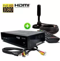 Kit Conversor Digital Full Hd Hdmi + Antena Tv Receptor Uhf