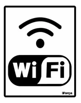 Placa Internet Wireless Rede Sem Fio Wifi Wi-fi 15x20cm