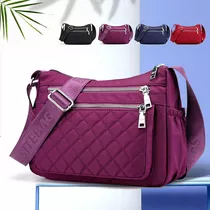 Bolsa Mochila Transvesal De Ombro Feminina Masculina Cor Purple