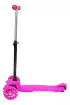 Scooter Monopatín Niño Niña Regulable Luces Led Freno Color Rosa Chicle