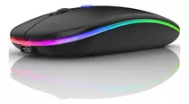 Mouse Sem Fio E-1300pro Bluetooth Rgb 2.4ghz Silencioso