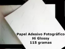 Papel Fotográfico A3 Glossy Adesivo 115g 100 Folhas Cor Branco