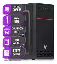 Computador Mancer, Intel Core I3, 8gb Ddr4, Ssd 240gb