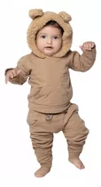 Moletom Roupas De Bebe Conjunto Blusa Com Capuz 0 Á 3 Anos