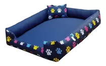 Cama Cachorro Grande 70x80 Com Ziper Desmontavel E Lavavel Cor Azul-marinho