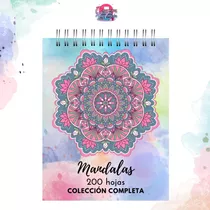 Libro De Mandalas 200 Hojas Tapa Extra Dura Tamaño Carta