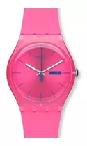 Swatch Reloj Pink Rebel Rosa Pulsera Movimiento Cuarzo Suizo Color De La Malla Rosa Chicle Color Del Bisel Rosa Chicle Color Del Fondo Rosa Chicle