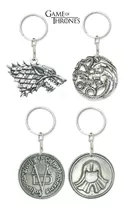 Kit Game Of Thrones 2 Chaveiros - Stark  E- Moeda