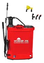 Pulverizador Costal A Bateria E Manual Worker 20 Litros Pw2
