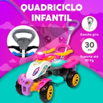 Carrinho Infantil Quadriciclo De Passeio Criança Pedal