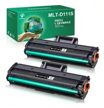 Kit 02 Toner Compatível Mlt-d111s D111 P/ Impressora Samsung Sl-m2070 Sl-m2020 M2070 M2020 1.8k