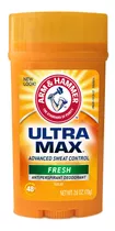 Desodorante Antitranspirante En Barra Arm & Hammer Ultra Max Fresh 73gr
