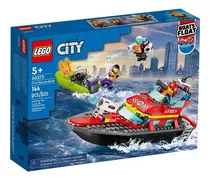Lego City 60373  Lancha De Rescate De Bomberos