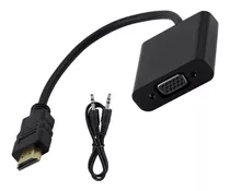 Cable Adaptador Hdmi A Vga + Audio Conversor Para Notebook