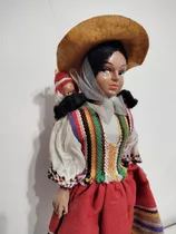 Antigua Muñeca Trajes Tradicionales Gaucha