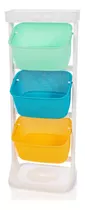 Multiestante Organizador Cocina Canastas Frutas Verduras X 3 Color Amarillo